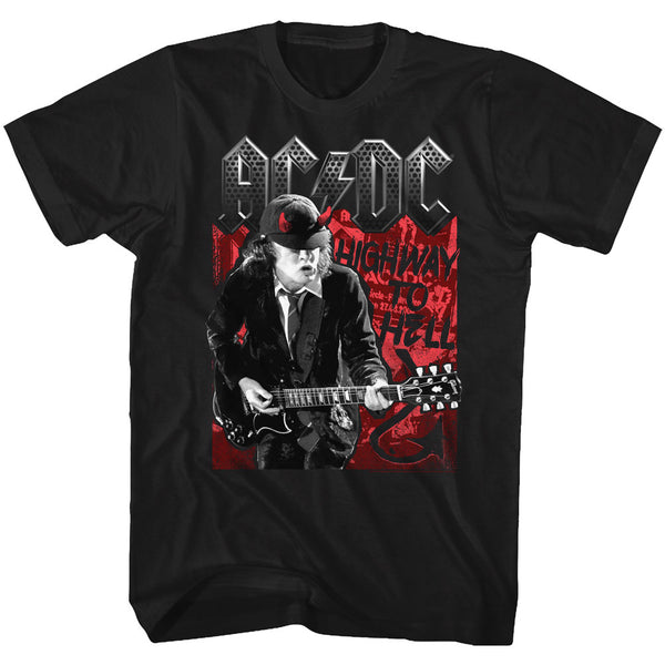 ACDC Highway To Hell Angus large print adult short sleeve t-shirt.