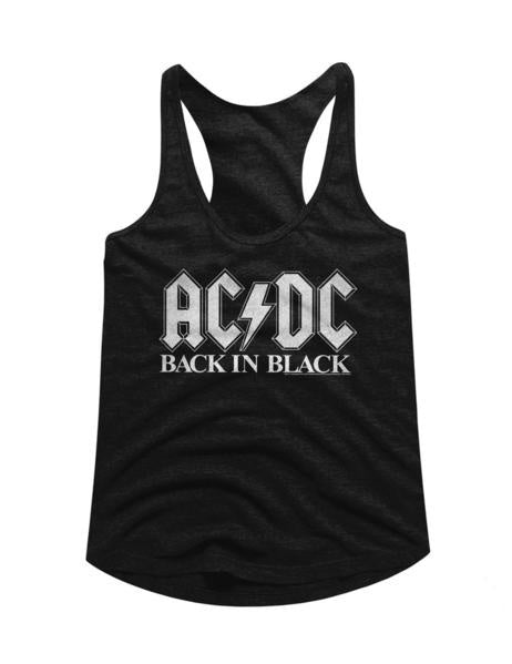 ACDC Back In Black Ladies Racerback Tank Top