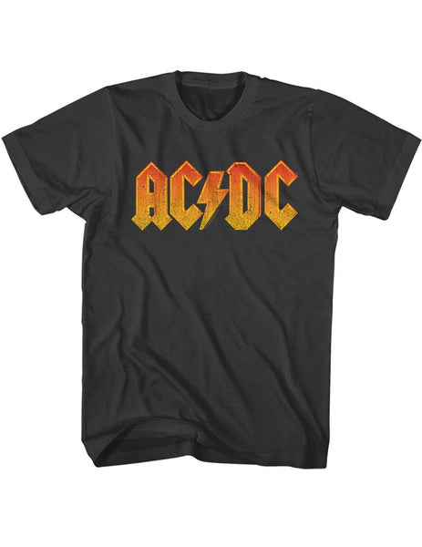 ACDC Distressed Orange Logo Adult Tee