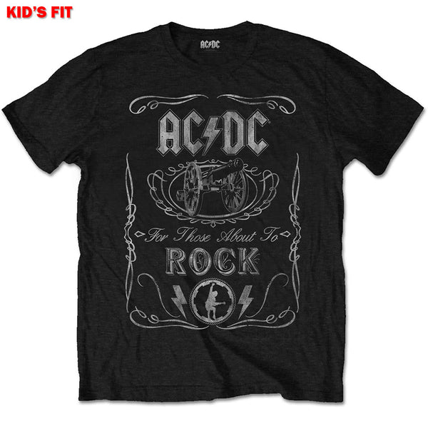 AC/DC Kids Tee: Vintage Cannon Swig (9 - 10 Years)
