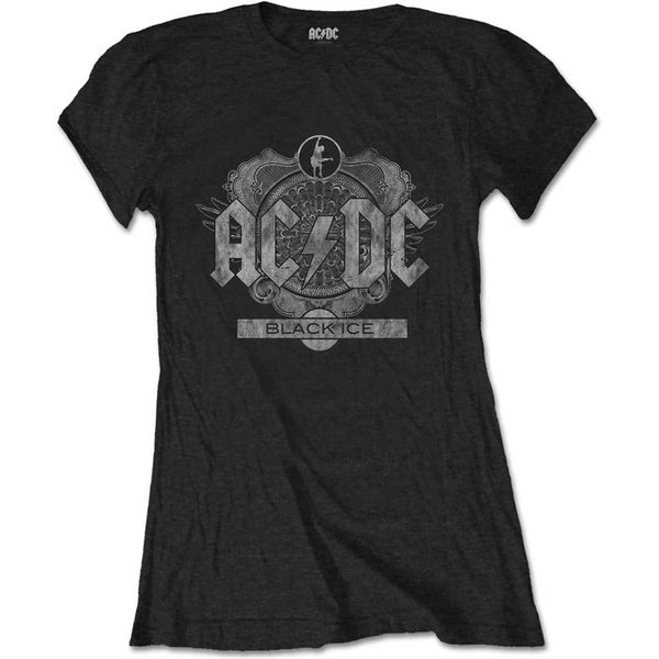 AC/DC Ladies Tee: Black Ice (XX-Large)