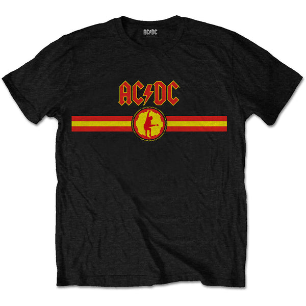 AC/DC Unisex Tee: Logo & Stripe 
