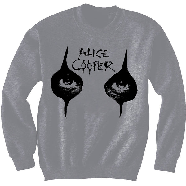 Alice Cooper Unisex Sweatshirt: Eyes with Puff Print Finishing 