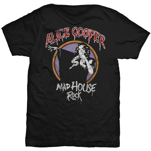 Alice Cooper Unisex Tee: Mad House Rock 