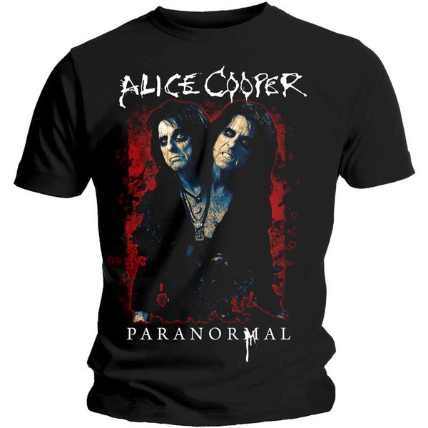 Alice Cooper Unisex Tee: Paranormal Splatter 