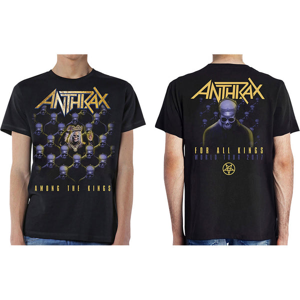 Anthrax Unisex Tee: Among the Kings  (with Back Print)