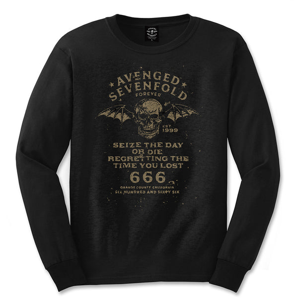 Avenged Sevenfold Unisex Long Sleeved Tee: Seize the Day (XX-Large)