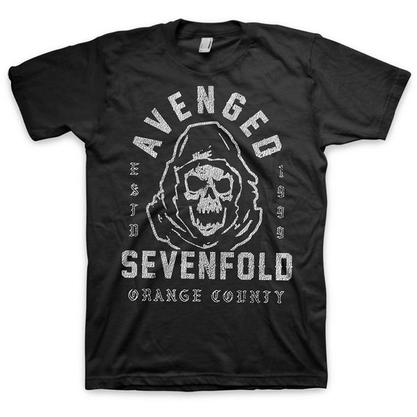 Avenged Sevenfold Unisex Tee: So Grim Orange County (XX-Large)