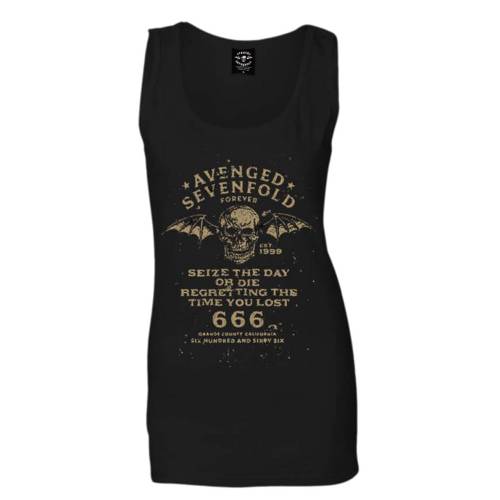 Avenged Sevenfold Ladies Vest Tee: Seize the Day (X-Large)