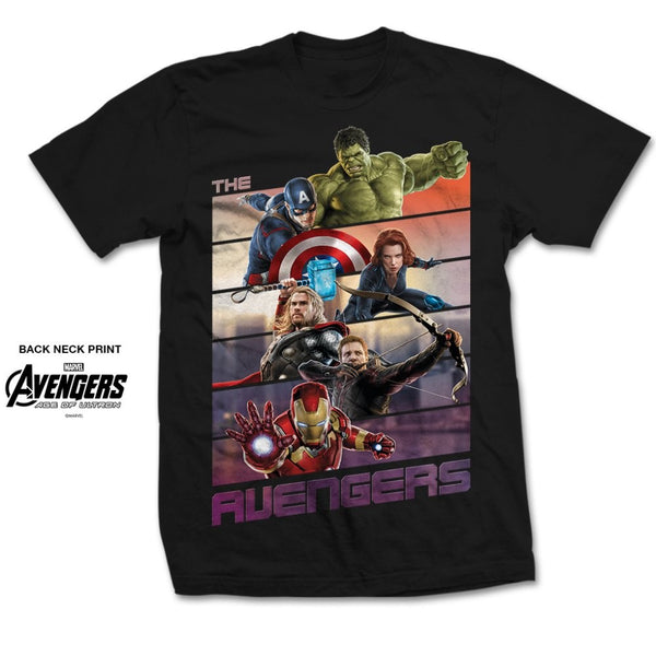 Marvel Comics Unisex Tee: Avengers Bars 
