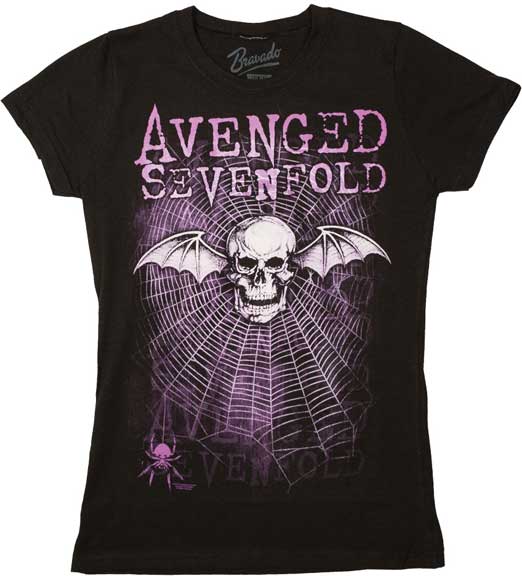 Avenged Sevenfold Weaved Juniors Tissue T-Shirt is available at Rocker Tee