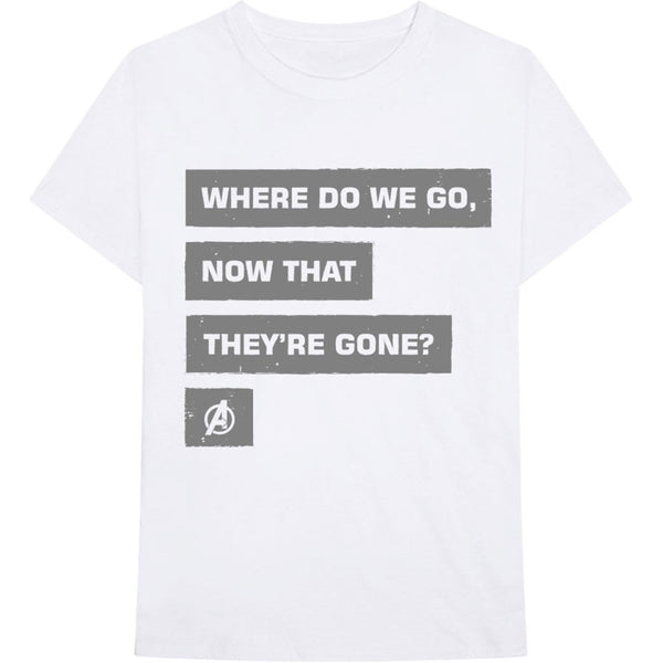 Marvel Unisex Tee: Avengers Now That They're Gone 