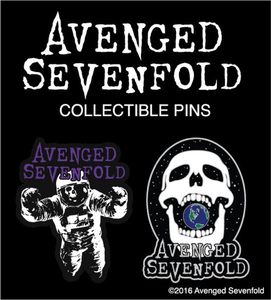 Avenged Sevenfold collectible pin set is available at Rocker Tee