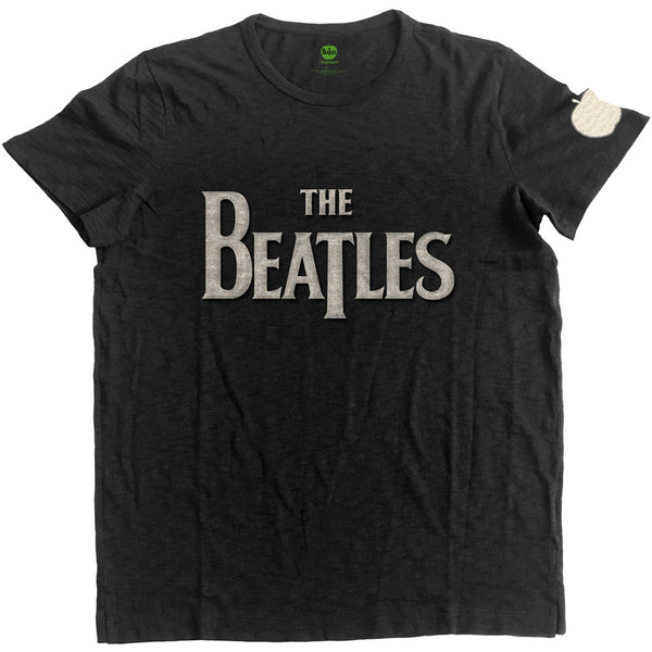 The Beatles Unisex Fashion Tee: Drop T Logo (Applique Motifs) 