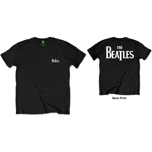 The Beatles Unisex Tee: Drop T Logo (Back Print) 
