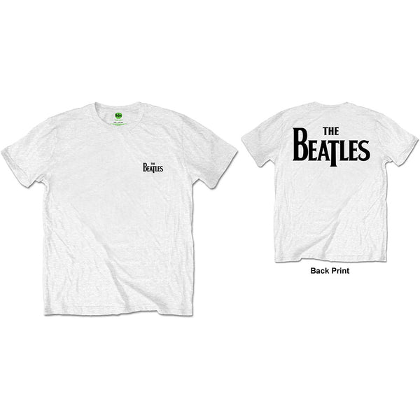 The Beatles Unisex Tee: Drop T Logo (Back Print) 