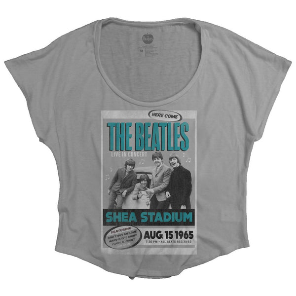 The Beatles Ladies Fashion Tee: Shea Stadium 1965 