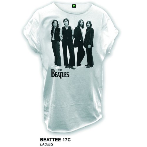 The Beatles Ladies Fashion Tee: The Beatles 1969 with Oversized Fitting 