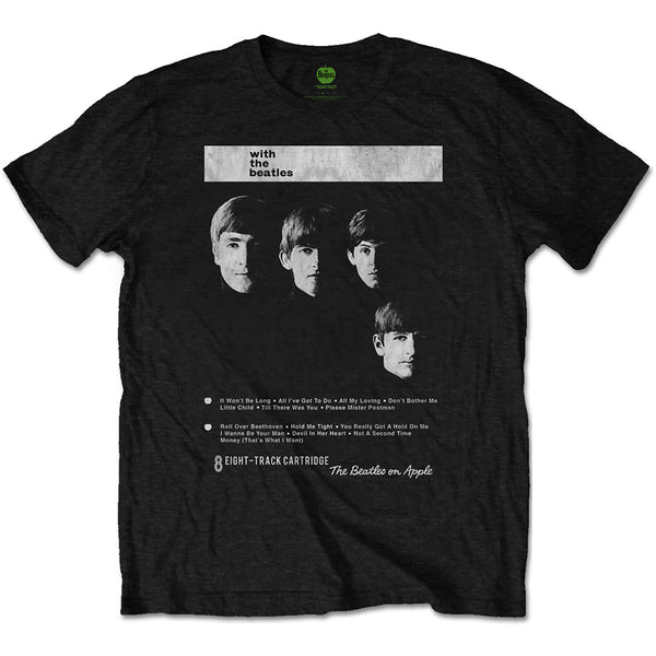 The Beatles Unisex Tee: With The Beatles 8 Track 