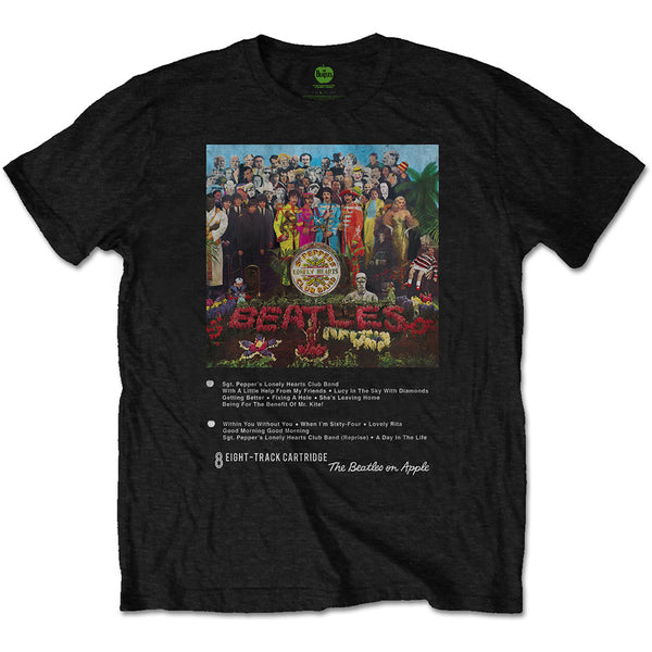 The Beatles Unisex Tee: Sgt Pepper 8 Track 