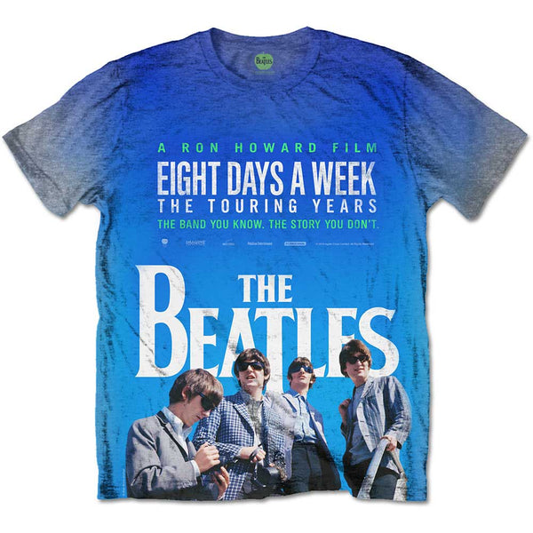The Beatles Unisex Tee: 8 Days a Week Movie Poster (Sublimated) 