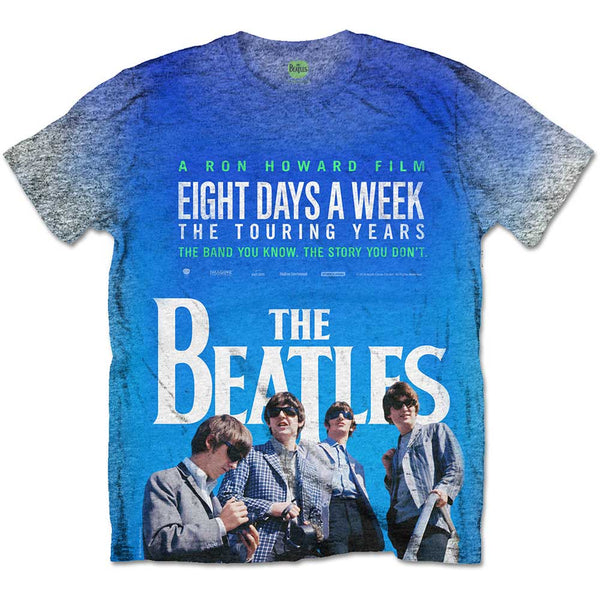 The Beatles Unisex Tee: 8 Days a Week Movie Poster (Sublimated) 