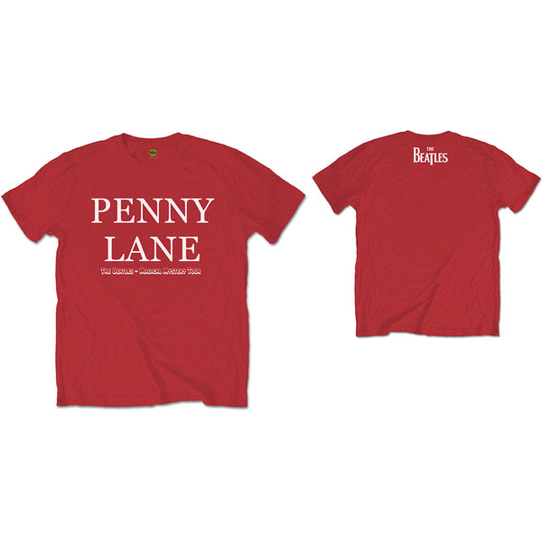 The Beatles Unisex Tee: Penny Lane (Back Print) 