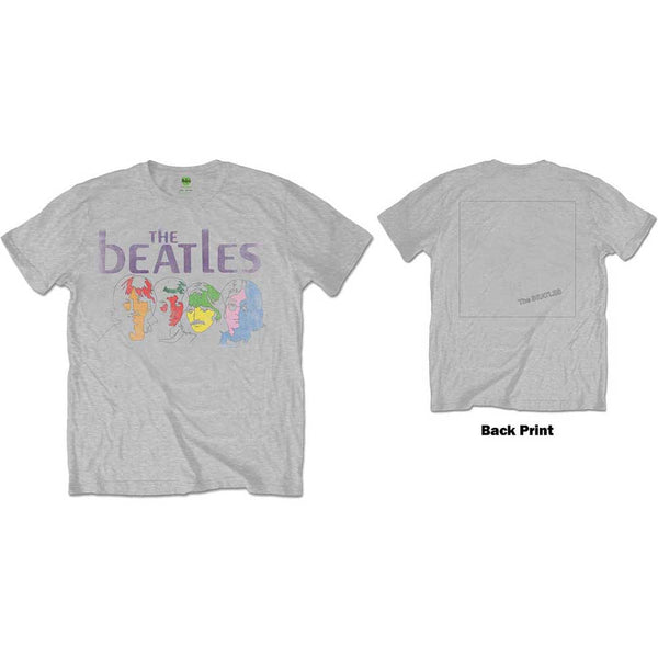 The Beatles Unisex Tee: White Album Back (Back Print) 
