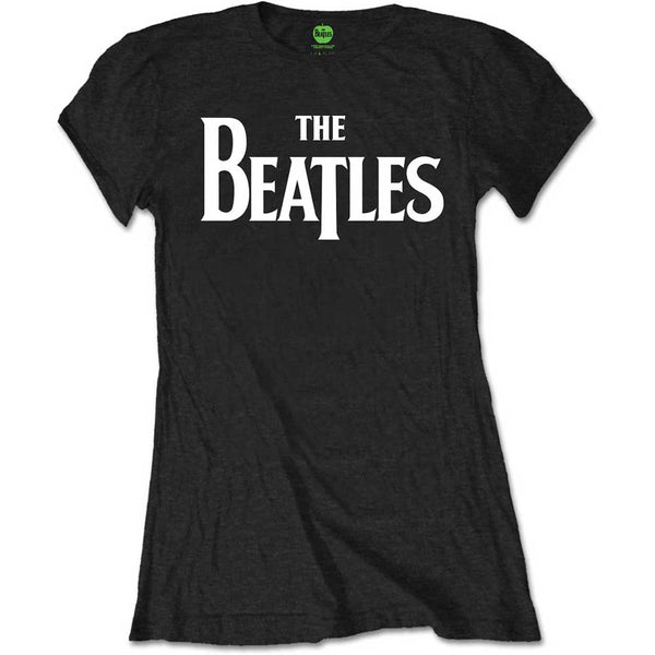 The Beatles Ladies Tee: Drop T Logo  