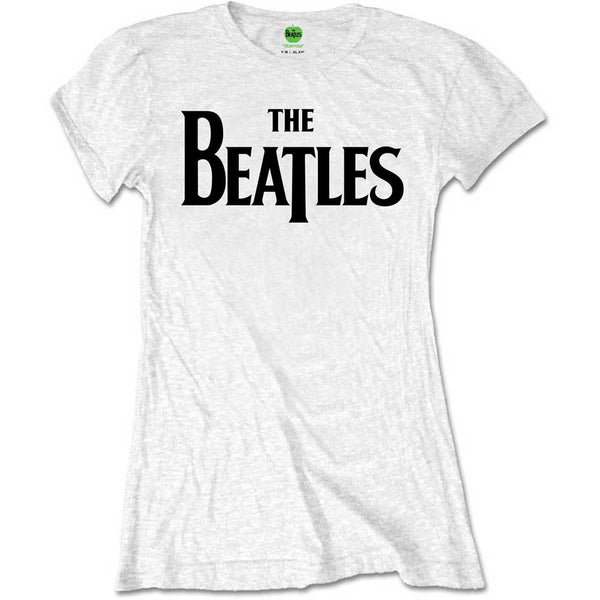 The Beatles Ladies Tee: Drop T Logo  