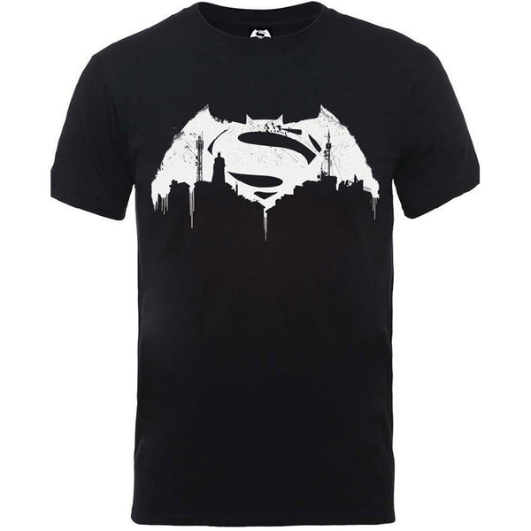 DC Comics Unisex Tee: Batman v Superman Beaten Logo (XX-Large)