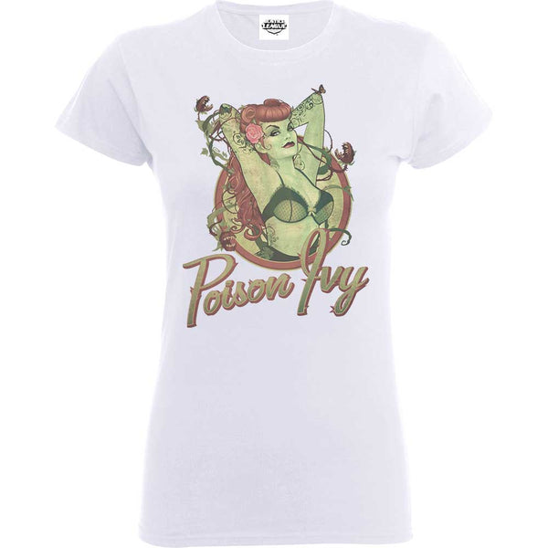 DC Comics Ladies Tee: Justice League Bombshell Poison Ivy Badge 