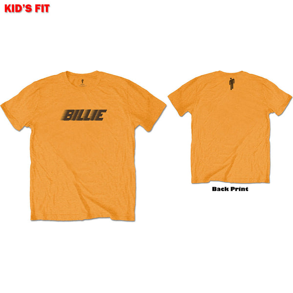 Billie Eilish Kids Tee: Racer Logo & Blohsh (Back Print) (13 - 14 Years)