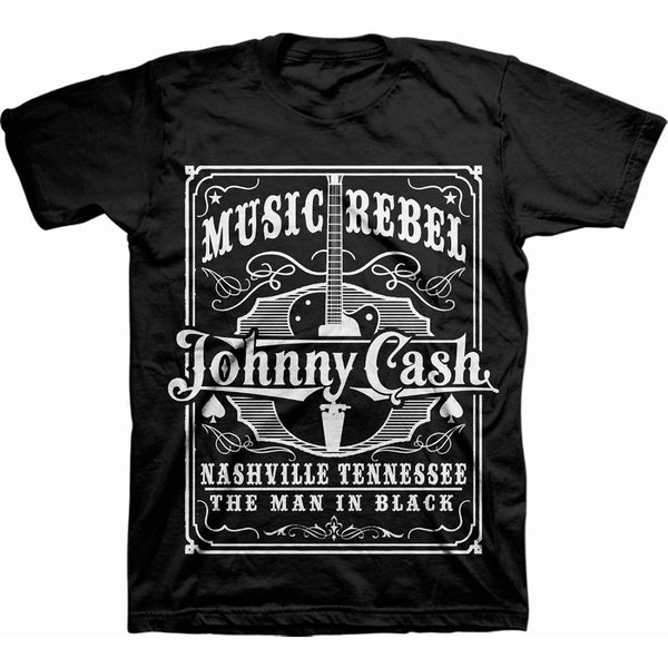 Johnny Cash Unisex Tee: Music Rebel (XX-Large)