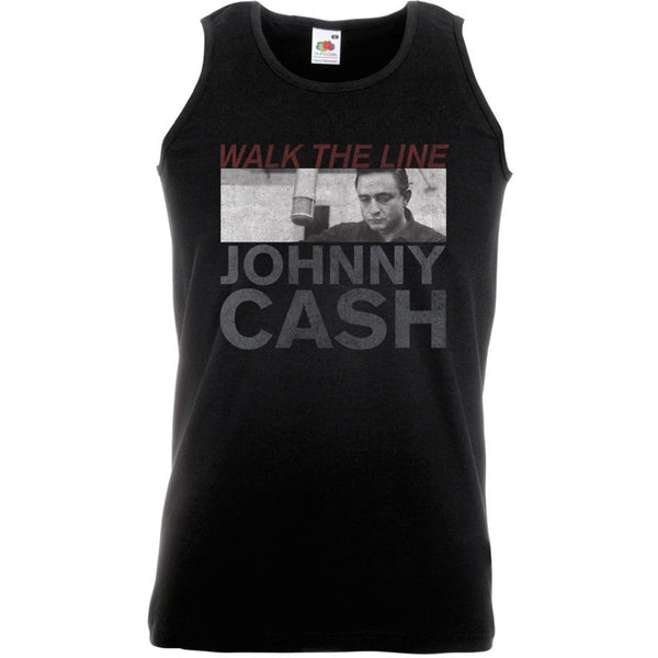 Johnny Cash Unisex Vest Tee: Studio Shot (XX-Large)