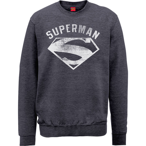 DC Comics Unisex Sweatshirt: Superman Logo Spray 