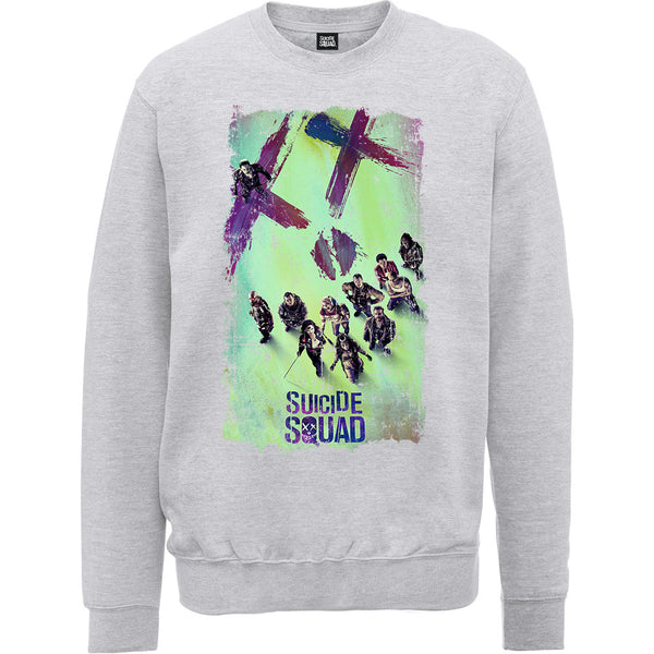 DC Comics Unisex Sweatshirt: Suicide Squad Movie Poster 
