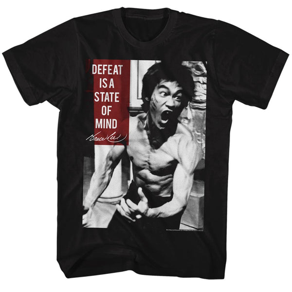 Bruce Lee Defeat Is A State Of Mind t-shirt is available at Rocker Tee