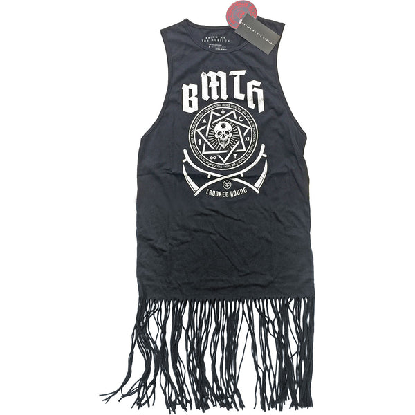 Bring Me The Horizon Ladies Tee Dress: Crooked (Tassels) 