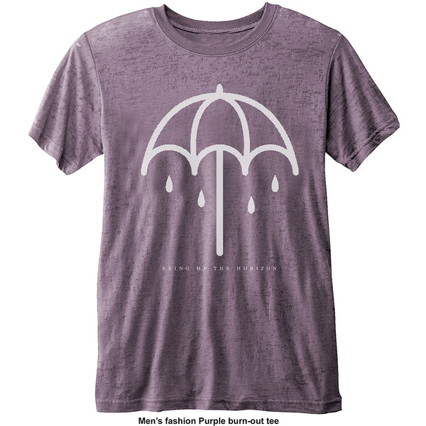 Bring Me The Horizon Unisex Fashion Tee: Umbrella (Burn Out) 