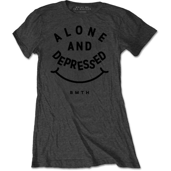 Bring Me The Horizon Ladies Tee: Alone & Depressed 