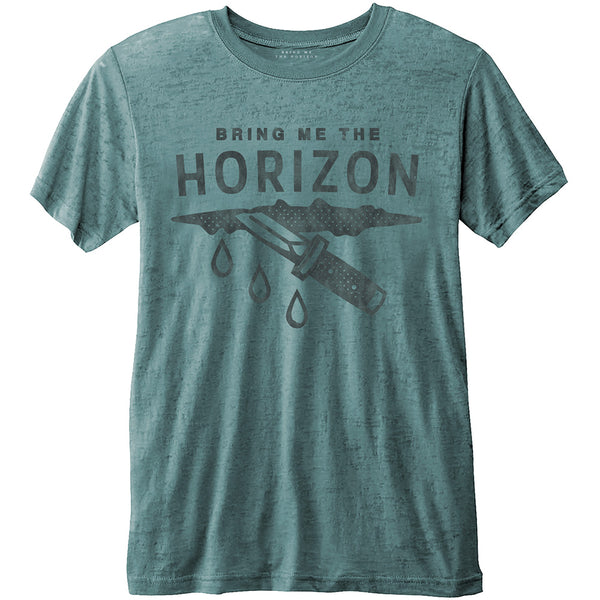 Bring Me The Horizon Unisex Fashion Tee: Wound with Burn Out Finishing 