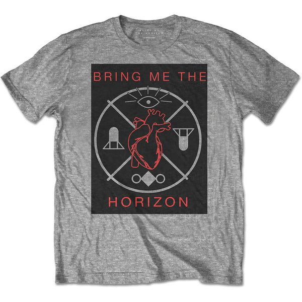 Bring Me The Horizon Unisex Tee: Heart & Symbols 