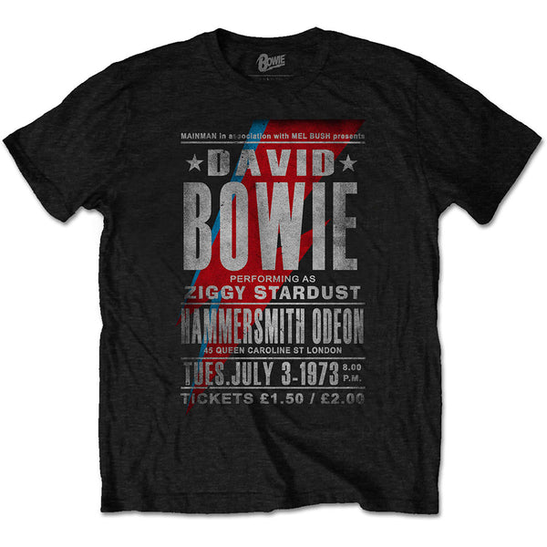David Bowie Unisex Tee: Hammersmith Odeon (XXX-Large)