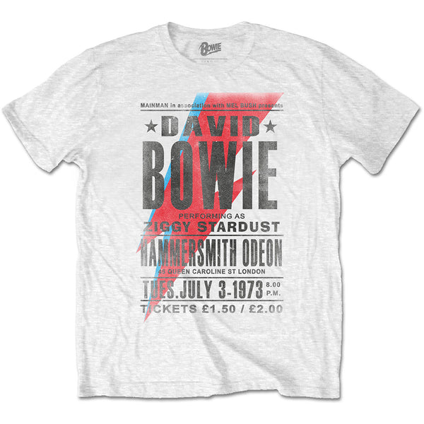 David Bowie Unisex Tee: Hammersmith Odeon (XX-Large)