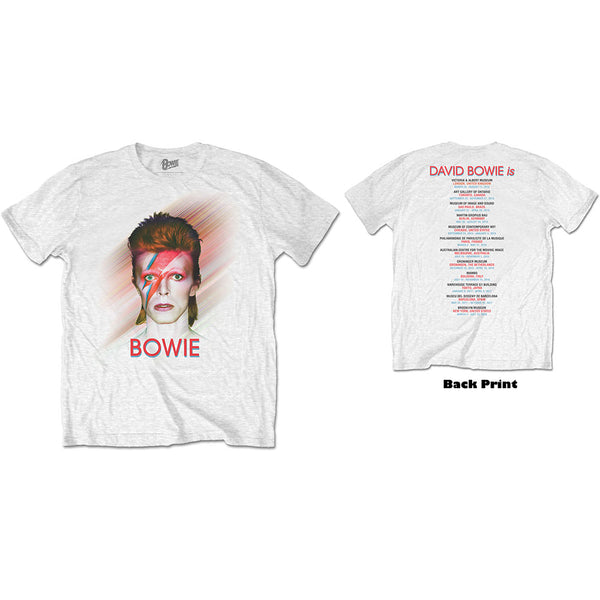 David Bowie Unisex Tee: Bowie Is (Back Print) (XX-Large)