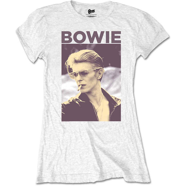 David Bowie Ladies Tee: Smoking (Retail Pack) (XX-Large)