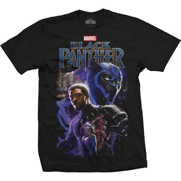 Marvel Comics Unisex Tee: Black Panther Montage 