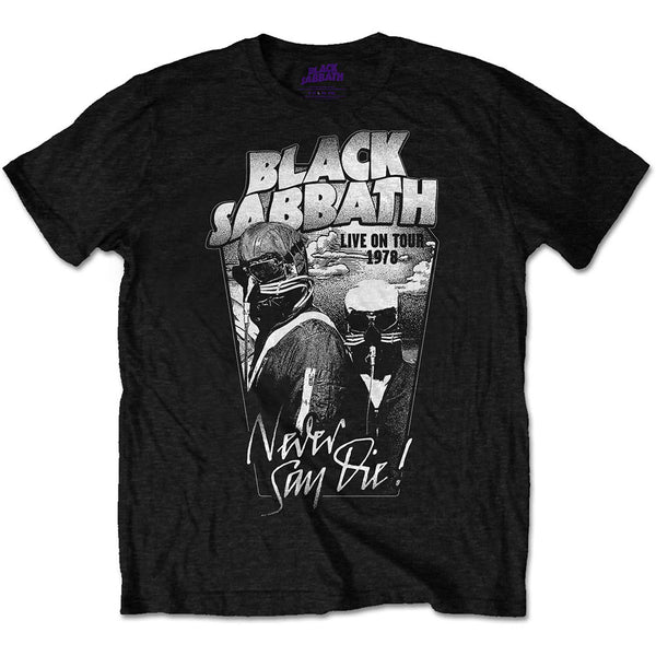 Black Sabbath Unisex Tee: Never Say Die 