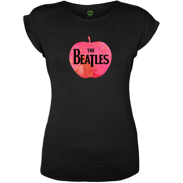 The Beatles Ladies Fashion Tee: Apple (Foiled Application) 
